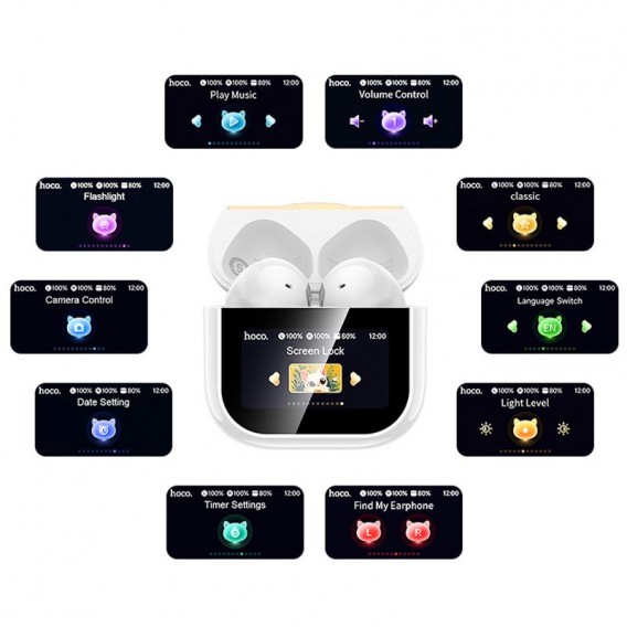 Бездротові TWS навушники Hoco EW89 Kissa White