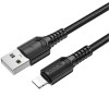 Дата кабель Borofone BX116 Certain USB to Lightning 2.4A (1m) Black