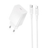 СЗУ Borofone BAS73A Source PD20W (1USB-C) + кабель Type-C to Lightning White