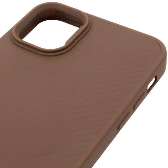 TPU чохол Carbon Protective with Magsafe для Apple iPhone 11 (6.1") Coffee