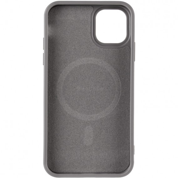 TPU чехол Carbon Protective with Magsafe для Apple iPhone 11 (6.1 дюйма) Grey