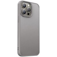 TPU чохол Carbon Protective with Magsafe для Apple iPhone 15 Pro Max (6.7") Grey