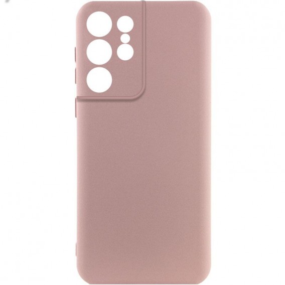 Чохол Silicone Cover Ummi Lakshmi Full Camera (AA) для Samsung Galaxy S22 Ultra Рожевий / Pink Sand