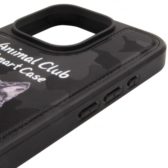TPU+PC чохол Animal Club для Apple iPhone 16 Pro (6.3") Black