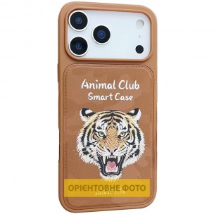 TPU+PC чохол Animal Club для Apple iPhone 16 Pro (6.3") Chocolate Brown TPU+PC чохол Animal Club для Apple iPhone 16 Pro (6.3") Chocolate Brown