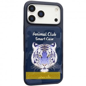 TPU+PC чехол Animal Club для Apple iPhone 16 Pro (6.3 дюйма) Royal Blue TPU+PC чехол Animal Club для Apple iPhone 16 Pro (6.3 дюйма) Royal Blue