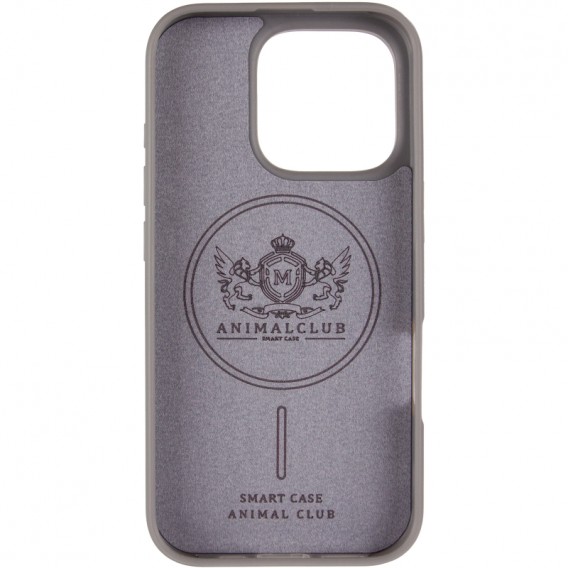 TPU+PC чохол Animal Club для Apple iPhone 16 Pro (6.3") Titanium Gray