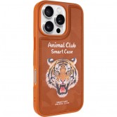TPU+PC чехол Animal Club для Apple iPhone 16 Pro Max (6.9 дюйма) Chocolate Brown