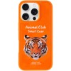 TPU+PC чохол Animal Club для Apple iPhone 16 Pro Max (6.9") Hermes Orange