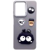 Чохол TPU Leather Toys для Apple iPhone 17 Pro (6.3") Monster / Grey