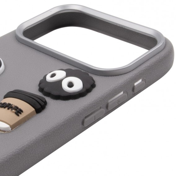 Чохол TPU Leather Toys для Apple iPhone 17 Pro (6.3") Monster / Grey Чохол TPU Leather Toys для Apple iPhone 17 Pro (6.3") Monster / Grey