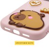 Чехол TPU Leather Toys для Apple iPhone 17 Pro (6.3 дюйма) Capybara / Pink