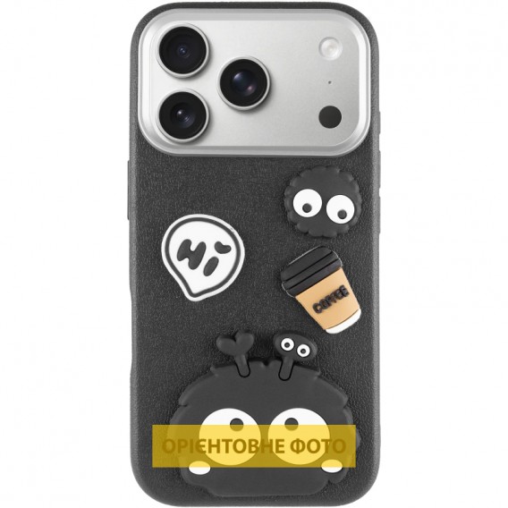 Чехол TPU Leather Toys для Apple iPhone 17 Pro Max (6.9 дюйма) Monster / Black