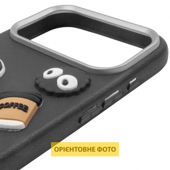Чехол TPU Leather Toys для Apple iPhone 17 Pro Max (6.9 дюйма) Monster / Black
