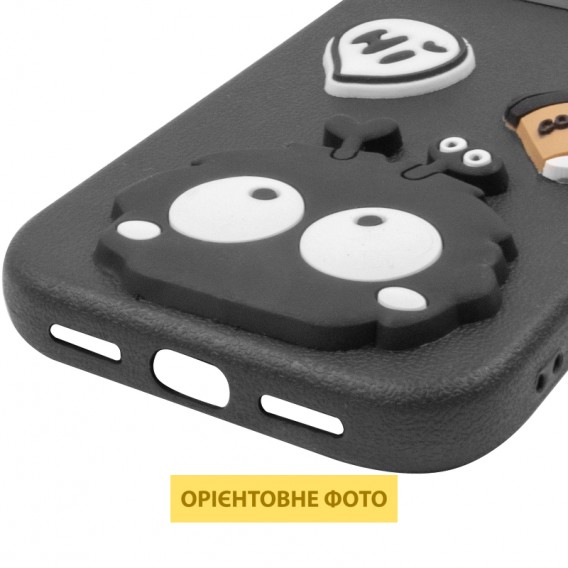 Чехол TPU Leather Toys для Apple iPhone 17 Pro Max (6.9 дюйма) Monster / Black