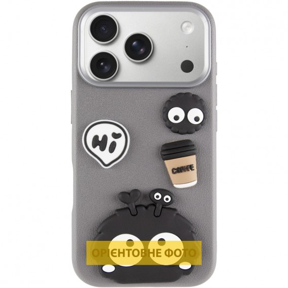 Чохол TPU Leather Toys для Apple iPhone 17 Pro Max (6.9") Monster / Grey Чохол TPU Leather Toys для Apple iPhone 17 Pro Max (6.9") Monster / Grey
