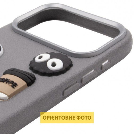 Чохол TPU Leather Toys для Apple iPhone 17 Pro Max (6.9") Monster / Grey Чохол TPU Leather Toys для Apple iPhone 17 Pro Max (6.9") Monster / Grey