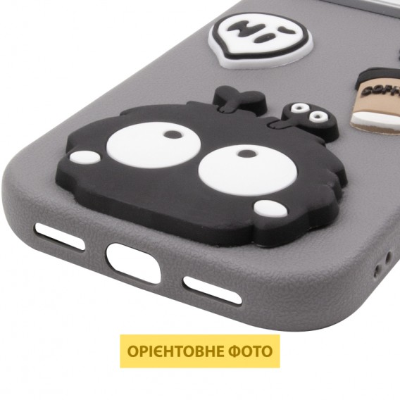 Чохол TPU Leather Toys для Apple iPhone 17 Pro Max (6.9") Monster / Grey Чохол TPU Leather Toys для Apple iPhone 17 Pro Max (6.9") Monster / Grey
