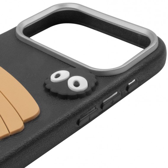 Чохол TPU Leather Toys для Apple iPhone 17 Pro Max (6.9") Coffee / Black Чохол TPU Leather Toys для Apple iPhone 17 Pro Max (6.9") Coffee / Black
