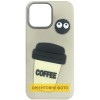 Чохол TPU Leather Toys для Apple iPhone 17 Pro Max (6.9") Coffee / Sand