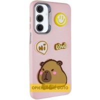 Чохол TPU Leather Toys для Motorola Moto G05 Capybara / Pink