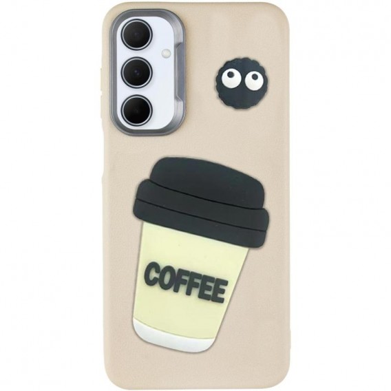 Чохол TPU Leather Toys для Samsung Galaxy S24 FE Coffee / Sand
