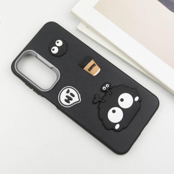 Чехол TPU Leather Toys для Samsung Galaxy S24 FE Monster / Black