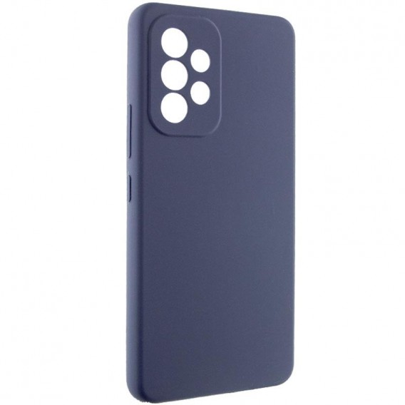 Чехол Silicone Cover Lakshmi Full Camera (AAA) для Samsung Galaxy A32 5G Темно-синий / Midnight blue