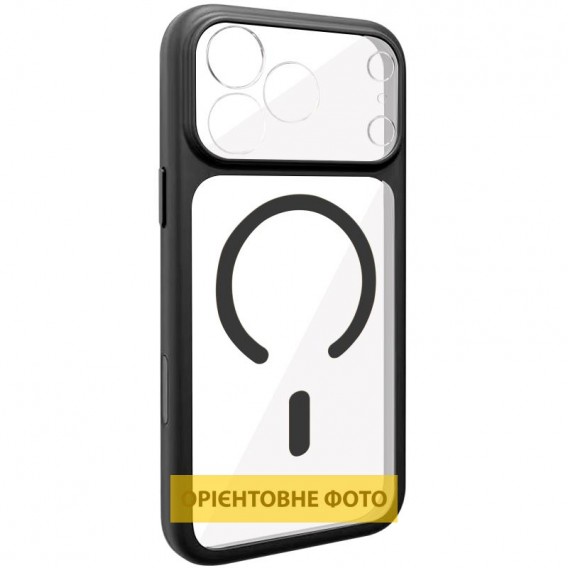 Чохол TPU+PC GETMAN Moon Clear with MagSafe для Apple iPhone 11 (6.1") Black