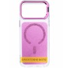 Чехол TPU+PC Jewel Sparkle with MagSafe для Apple iPhone 15 (6.1") Pink Ruby