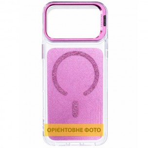 Чехол TPU+PC Jewel Sparkle with MagSafe для Apple iPhone 15 (6.1 дюйма) Pink Ruby