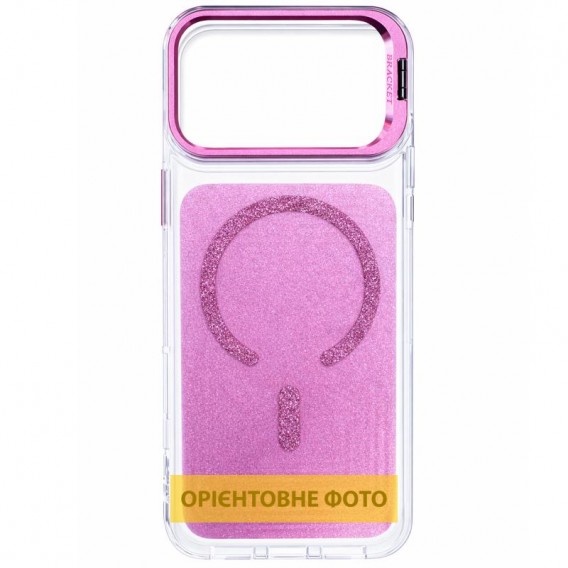 Чохол TPU+PC Jewel Sparkle with MagSafe для Apple iPhone 15 (6.1") Pink Ruby