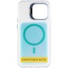 Чохол TPU+PC Jewel Sparkle with MagSafe для Apple iPhone 15 (6.1") Aqua Blue