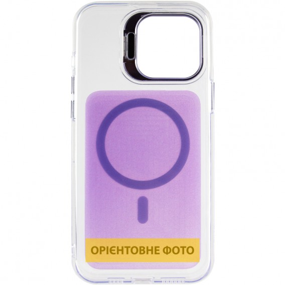 Чохол TPU+PC Jewel Sparkle with MagSafe для Apple iPhone 15 (6.1") Lavender Glitter Чохол TPU+PC Jewel Sparkle with MagSafe для Apple iPhone 15 (6.1") Lavender Glitter