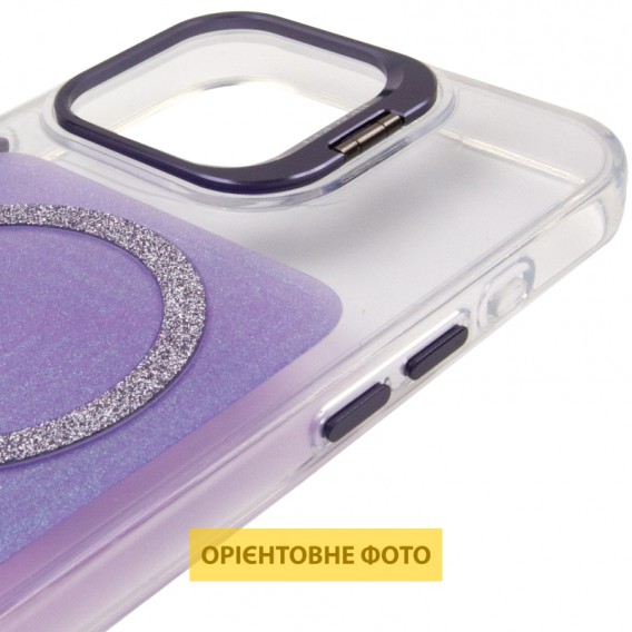 Чохол TPU+PC Jewel Sparkle with MagSafe для Apple iPhone 15 (6.1") Lavender Glitter Чохол TPU+PC Jewel Sparkle with MagSafe для Apple iPhone 15 (6.1") Lavender Glitter