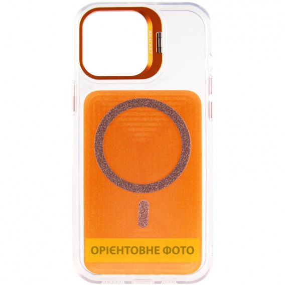 Чохол TPU+PC Jewel Sparkle with MagSafe для Apple iPhone 15 (6.1") Orange Sparkle Чохол TPU+PC Jewel Sparkle with MagSafe для Apple iPhone 15 (6.1") Orange Sparkle