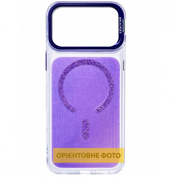Чохол TPU+PC Jewel Sparkle with MagSafe для Apple iPhone 16 (6.1") Lavender Glitter