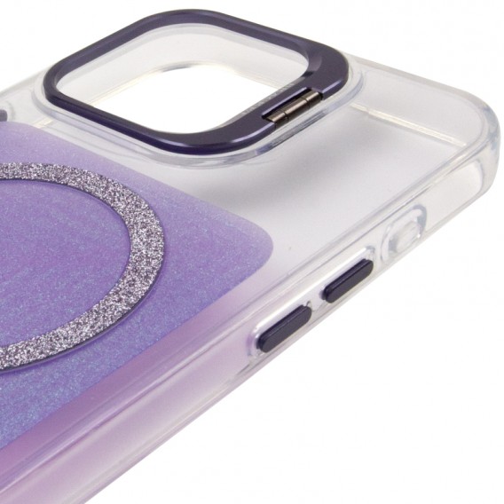 Чохол TPU+PC Jewel Sparkle with MagSafe для Apple iPhone 16 (6.1") Lavender Glitter Чохол TPU+PC Jewel Sparkle with MagSafe для Apple iPhone 16 (6.1") Lavender Glitter