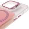 Чехол TPU+PC Jewel Sparkle with MagSafe для Apple iPhone 16 (6.1 дюйма) Pink Ruby