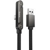 Дата кабель Hoco U150 Exquisite side plug and stand USB to Type-C 36W (1.2m) Black