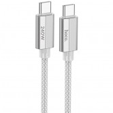 Кабель Hoco U134 Primero USB-C - USB-C, 240 Вт PD3.1, 1,8 м, Сірий / Gray Кабель Hoco U134 Primero USB-C - USB-C, 240 Вт PD3.1, 1,8 м, Сірий / Gray