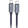 Дата кабель Hoco U134 Primero Type-C to Type-C 240W (1.8m) Dark Blue