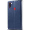 Кожаный чехол-книжка GETMAN Gallant (PU) для Samsung Galaxy A11 Синий