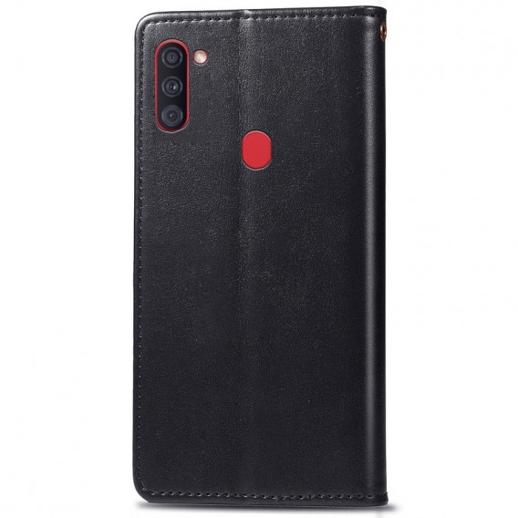 Кожаный чехол-книжка GETMAN Gallant (PU) для Samsung Galaxy A11 Черный