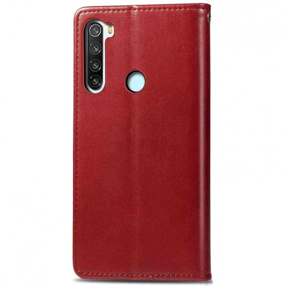 Кожаный чехол-книжка GETMAN Gallant (PU) для Xiaomi Redmi Note 8T Красный