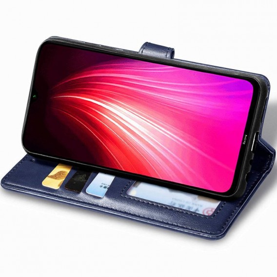 Кожаный чехол-книжка GETMAN Gallant (PU) для Xiaomi Redmi Note 8T Синий