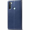 Кожаный чехол-книжка GETMAN Gallant (PU) для Xiaomi Redmi Note 8T Синий