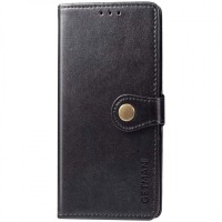 Шкіряний чохол-книжка GETMAN Gallant (PU) для Xiaomi Redmi Note 8T Чорний