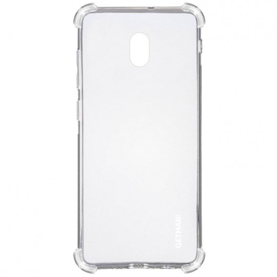 TPU чохол GETMAN Ease logo посилені кути для Xiaomi Redmi 8a Безбарвний (прозорий)