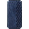 Шкіряний чохол-книжка GETMAN Cubic (PU) для Xiaomi Redmi Note 10 5G / Poco M3 Pro Синій